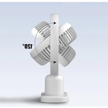 Get Store Mini Masaüstü Vantilatör, 3 Kademeli Hız ve LED Işık Özelliği ile