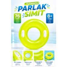 Yıldırım Oyuncak Tutmaçlı Parlak Deniz & Havuz Simidi 76CM – Çift Tutmaçlı Büyük Boy Şişme Simit 8+ Yaş