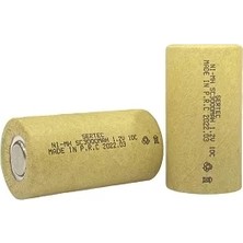 Aydogan's Ayd 1.2V Ni-Mh Sc 3000 Mah. Kağıtlı Şarjlı Pil 10C Başsız/flat Head