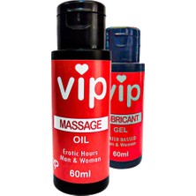 Bezos Vıp 60 ml Naturel Erotikmasaj Yağı ve 60 ml Iubrikantkrem