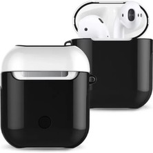 Aydogan's Ayd Airpods 2 (2.nesil) 3in1 Kılıf - Siyah-Beyaz