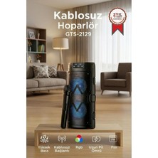 Empressco Taşınabilir Rgb Işıklı Bluetooth Hoparlör Mikrofonlu Siyah GTS-2129
