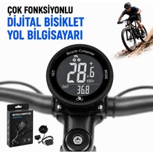 Multizone Bisiklet Yol Bilgisayarı Dijital Kablolu LCD Çok Fonksiyonlu Suya Dayanıklı Hız Ölçer Kilometre Sayacı Anlık Hız Mesafe Süre Takibi