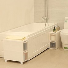 Get Store 4 Çekmeceli Tekerlekli Raf, Mutfak ve Banyo Için Kullanışlı Tasarım