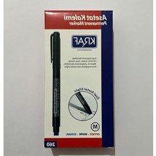 Get Store Kırmızı Silgili Asetat Kalem, Orta Uçlu 12'li Paket, Kalıcı Işaretleme Için