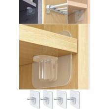 Get Store Yapışkanlı Raf Yapıcı, 4'lü Klips Seti ile Kolay Kullanım