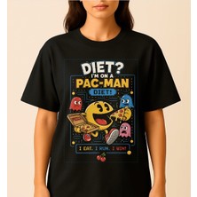 Carismatisort Pac Man Diet Bayan Tişört T-Shirt