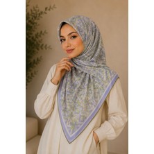 İmaj Butik Lila Pamuklu Soft Eşarp