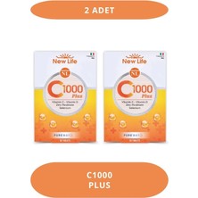 New Life C1000 Plus 30 Tablet C Vitamini + D Vitamini + Çinko Pikolinat + Selenyum (2 Adet)