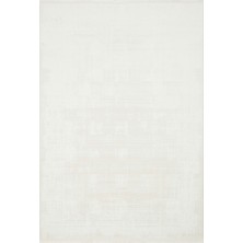 Eko Halı Pera PER01 White Yıkanabilir Modern Sade Desenli Leke Tutmaz Kaymaz Tabanlı Üst Kalite Akrilik Makine Halısı