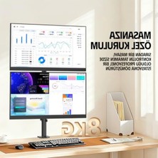 Get Store Çift Ekran Asansörlü Monitör Standı, 13-32 Inç Için