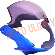 Moto Ulusoy Yamaha Ybr 125 Far Muhafaza Grenajı Siperlik Mavi K Esd