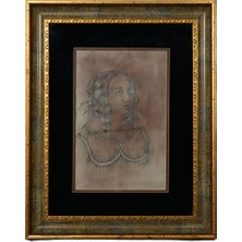 Galeri Atmaca Nostaljik Kadın Portresi Eskiz Sanatı Tablosu