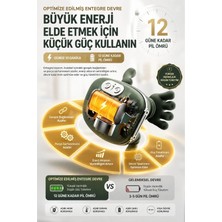 Dunai Yeşil Isıtmalı El Hissi Boyun Omuz ve Sırt Masaj Yastığı Şarjlı Yoğurma Etkili Model
