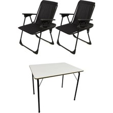 Get Store 2 Adet Katlanır Kamp Sandalyesi, Şık ve Pratik