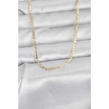 Aydogan's Ayd cm 14K Gold Renk Ince Kuşgözü Zincir Model 60 cm Kadın Kolye - TJ-BKO10978