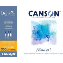 Canson Pad Canmontv 12S A3 300G Suluboya Blokları