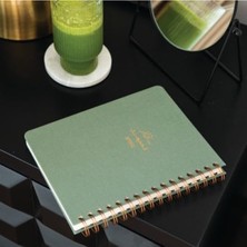 Get Store A5 Spiralli Sert Kapak Düz Çizgisiz Not Defteri, Yeşil