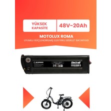 Electroll Motolux Roma Uyumlu Batarya (Yüksek Kapasite) 48V 20AH Güçlendirilmiş Elektrikli Bisiklet Bataryası