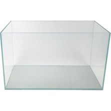 Esranın Dünyası 25X25X25 cm Full Ultra Clear Rodajlı Cama Cam Akvaryum 6mm