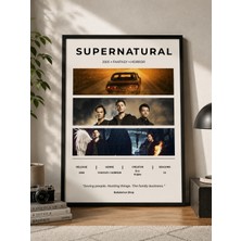 Bukalemun Shop Supernatural Dizi Afişi - A4 Minimalist Poster