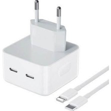 Technio 35W Çift Typec Çıkışlı ve Typec To Lightning Pd Kablo Şarj Seti