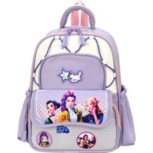 KumOziShop K-Pop Baskılı Ortopedik Su Geçirmez Ultra Lüx Anaokulu Çantası