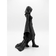 Demirhan3D 🖤 17 cm Karanlığın Zarafeti Reaper Kadın Figürü Gotik Dekor Biblo