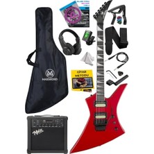 Esranın Dünyası DG-34RD-25AMP Kelly Kasa Floyde Rose 2x Zebra Hh Manyetik 25W Amfili Elektro Gitar