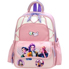 KumOziShop K-Pop Baskılı Ortopedik Su Geçirmez Ultra Lüx Anaokulu Çantası