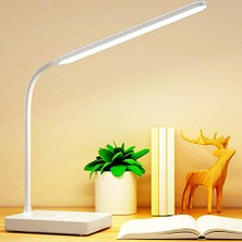 Esranın Dünyası Dekoratif Dokunmatik D1901 Şarjlı Kademeli 58CM LED Masa Lambası,çalışma Masası Lambası Işığı, Yatak Odası Başucu Lambası Işığı, Kitap Okuma          [enerji Sınıfı A]