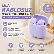 Karleader Lila Kablosuz Bluetooth Kulaklık