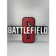 Goka 3D Craft Battlefield 6 Temalı 3D Duvar Dekoru - 23 cm Premium Versiyon (1.5 cm Çift Montaj Setli)