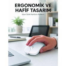 Motto Ticaret Profesyonel Kablosuz Bluetooth Mouse Çift Modlu Şarjlı Ergonomik Fare