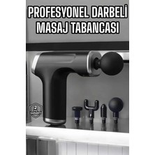 Colezium Masaj Tabancası 4 Başlıklı Kas Vücut Ağrıları Için Şarjlı Darbeli