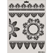 Colezium Dantel Seri DN-924 Stencil 35X25 cm