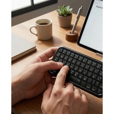 Colezium Taşınabilir Mini Bluetooth Klavye Şarjlı Kablosuz Klavye