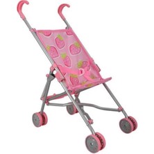 Colezium 13001 Katlanır Metal Baston Oyuncak Puset Çilek Desenli