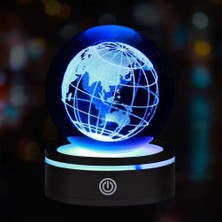 Colezium Dünya Tasarımlı Usb'li Dönen Cam Küre