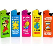 Onr Store Neon Renkli Komik Yazılı Gazlı Çakmak – Elektronik Ateşlemeli