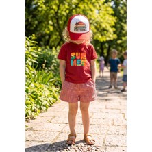 Lorvex %100 Pamuklu Unisex Oversize T-Shirt Çocuklara Uygun Baskılı Tişört