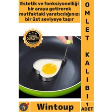 Wintoup #omletkalıbı Yanmaz Yapışmaz Paslanmaz Mutfak Gereçleri Şık Sunum Metal Kalp Omlet Krep Kalıbı