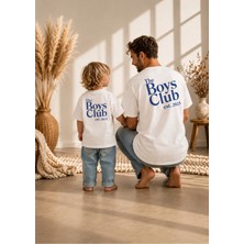 Lorvex Baba Oğul Kombin Tişört Oversize %100 Pamuk Aile Kombini Rahat Kalıp Erkek T-Shirt (Kombin Için 2’li Sipariş Verilmelidir)
