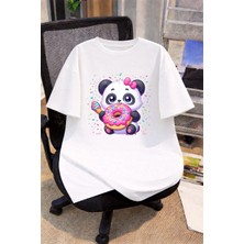 Lorvex Oversize Çocuk Genç Tişört %100 Pamuk Baskılı Rahat Kalıp Günlük Şık T-Shirt