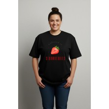 Lorvex Büyük Beden T-Shirt Oversize Pamuklu Rahat Kalıp Baskılı Unisex Tişört