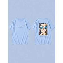 Lorvex T-Shirt Oversize Unisex %100 Pamuk Baskılı Rahat Kalıp Premium Tişört