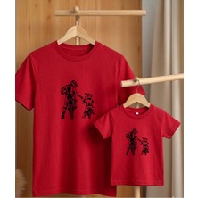 Lorvex Babalar Günü Konsept-Baba Çocuk Kombin Tişört Oversize %100 Pamuk T-Shirt (Kombin Için 2’li Sipariş Verilmelidir)
