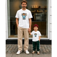 Lorvex Babalar Günü Baba Oğul Kombin Tişört Oversize %100 Pamuk Baskılı T-Shirt (Kombin Için 2 Adet Sipariş Verilmelidir)