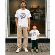 Lorvex Babalar Günü Baba Oğul Kombin Tişört Oversize %100 Pamuk Baskılı T-Shirt (Kombin Için 2 Adet Sipariş Verilmelidir)