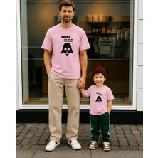 Lorvex Babalar Günü Baba Çocuk Kombin Oversize Tişört %100 Pamuk Baskılı T-Shirt (Kombin Için 2 Adet Sipariş Verilmelidir)